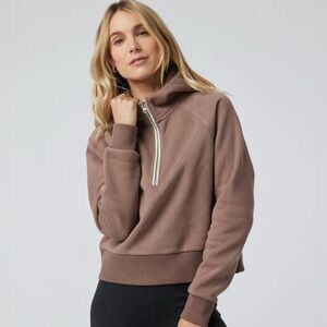 VUORI | Restore Half Zip Hoodie in Clove Size XS